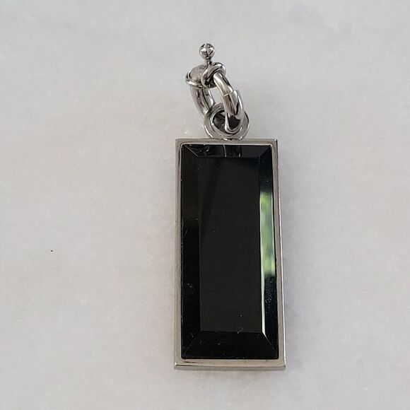 Dyrberg Kern Pendant Klaki ONYX Silver/Black - Picture 1 of 6
